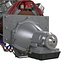 Car Engine with Blower