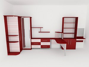 3d max furniture cabinet