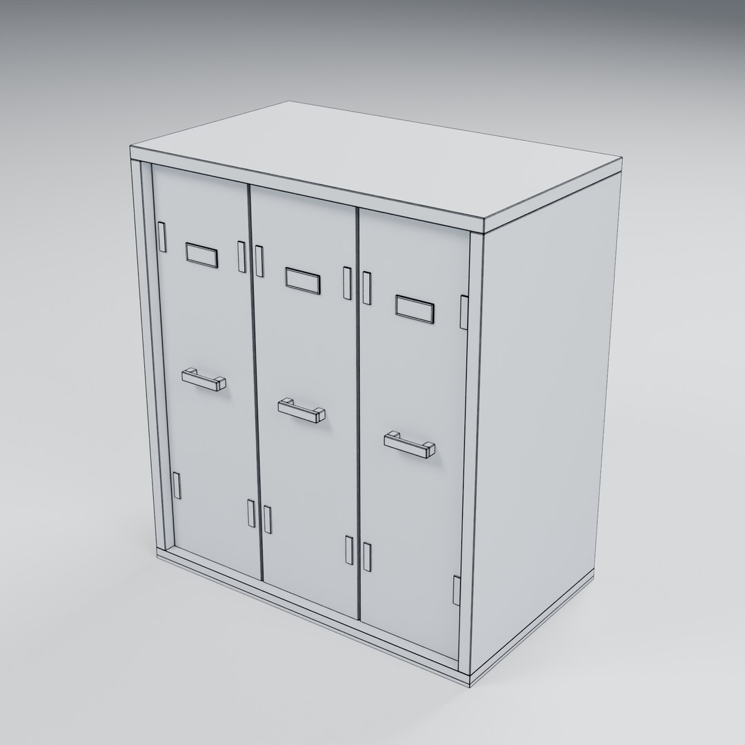 3D Painted Steel Storage Locker Bank - 750 x 450 x 850 mm model https://p.turbosquid.com/ts-thumb/Gc/B5hE0s/bH/06_wireframe/jpg/1788951304/1920x1080/fit_q87/bfcd1b7fcc972177c81c7df42426d33396e5c1ca/06_wireframe.jpg