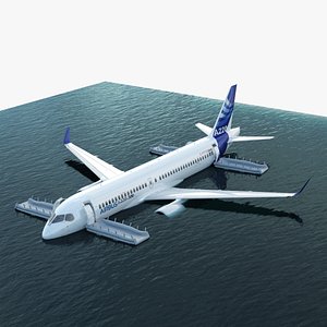 Airbus A220 Emergency Ditching with Inflated Slides