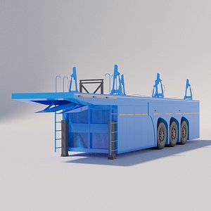 Semitrailer panel truck