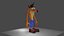 Blender2.92用にリギングされたクラッシュバンディクー