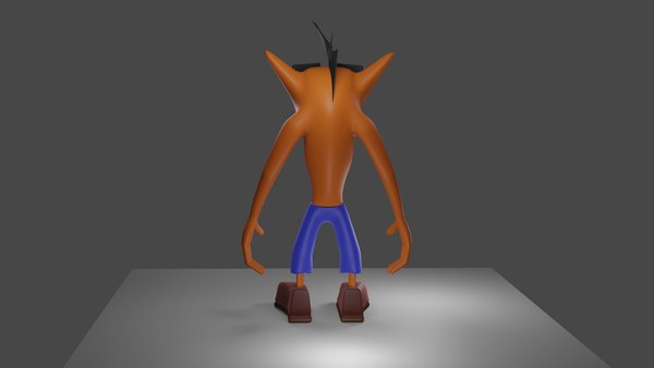 3D Crash Bandicoot Rigged for Blender 2.92 - TurboSquid 1728940