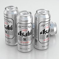 Beer Can Asahi Super Dry 500ml 2013