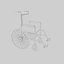 Vieux fauteuil roulant