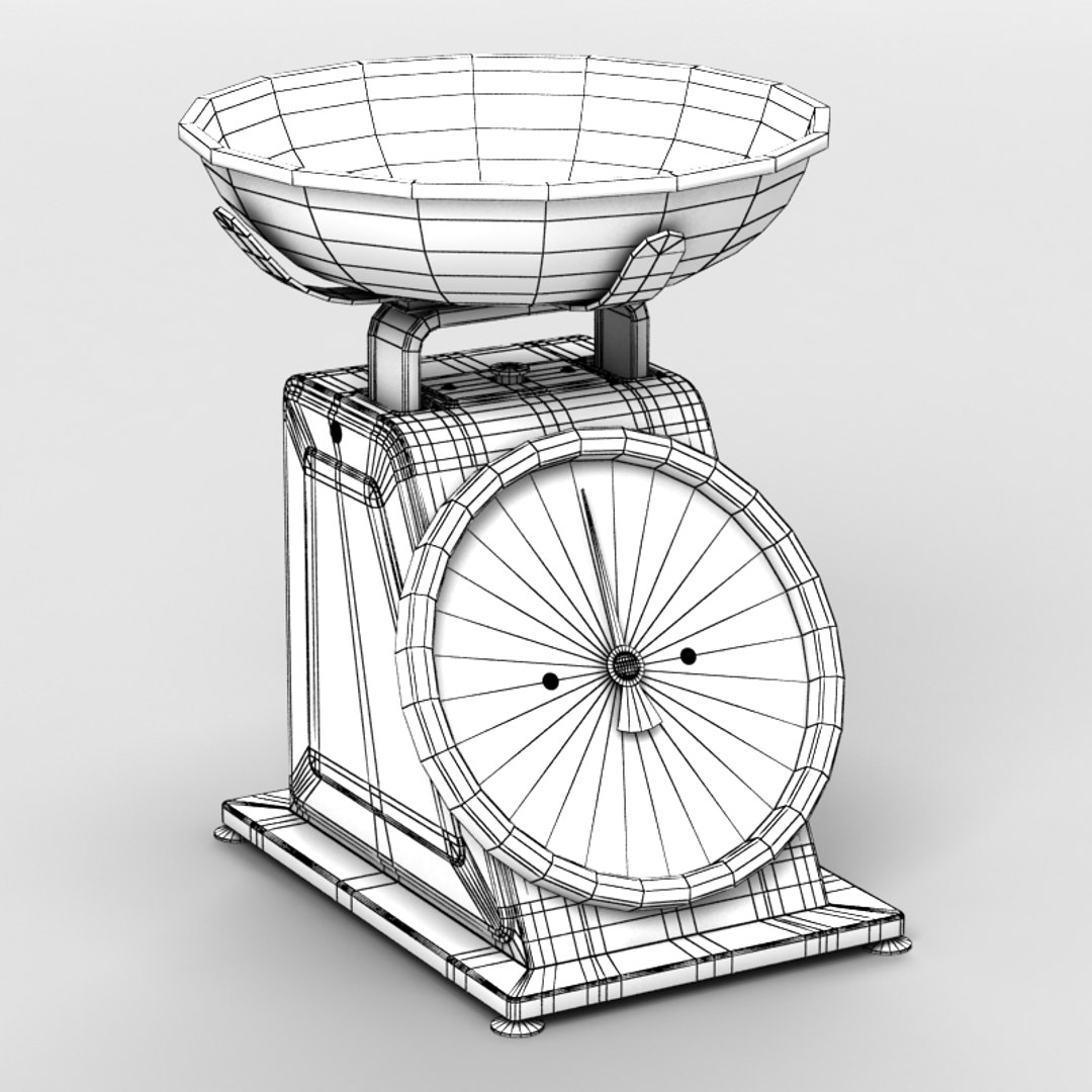 3d Model Kitchen Scale