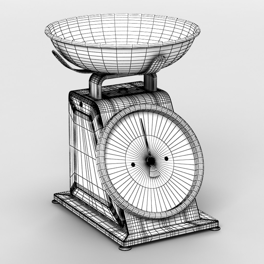 3d Model Kitchen Scale
