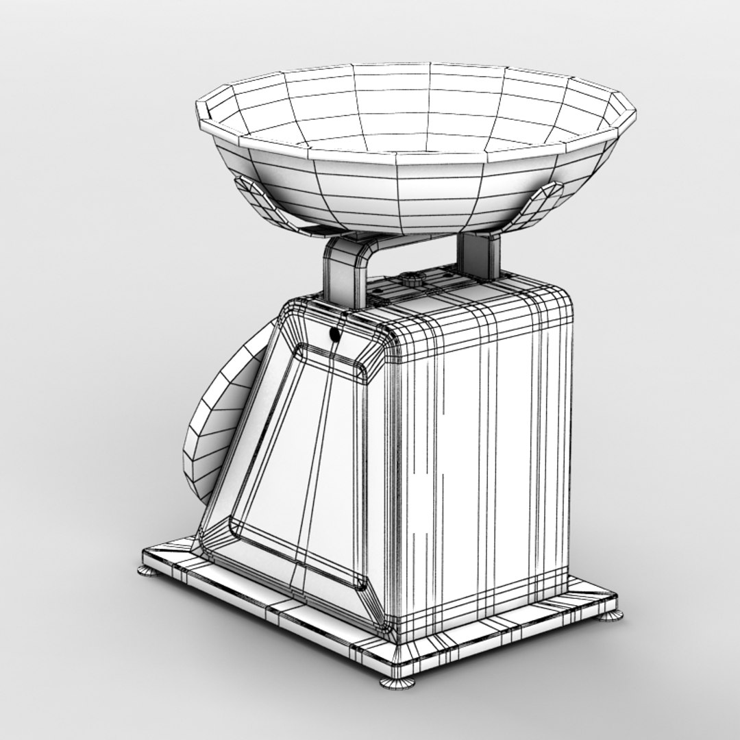 3d Model Kitchen Scale