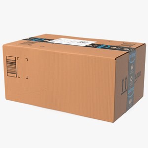3D Amazon Parcels Box 41x26x20 model