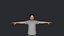 Personaggio 3D completamente truccato di Michael Pena, corpo pieno, iperrealistico