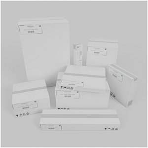 White Cardboard Box Ultimate Shipping Bundle – Rigged and Customizable