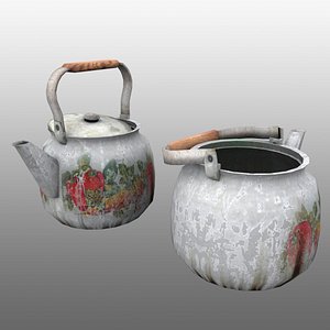 3D old teapot