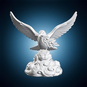Dove of Peace 3D Print Model 3D model