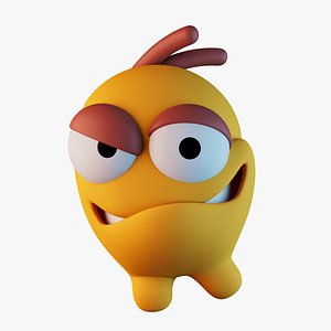 Bana Rigged Cartoon Character 3D