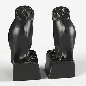 bookend owl set 2 3D model