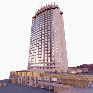 hotel kazakhstan 3D model