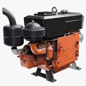 Diesel Engine ZS1105 01 d 3D