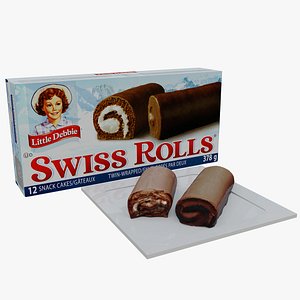 Little Debbie Swiss Rolls Photorealistic Low Poly PBR - 3D Model