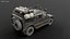 Apocalypse SUV 3D Model  Armored Off-Road Vehicle 3D model