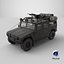 Apocalypse SUV 3D Model  Armored Off-Road Vehicle 3D model