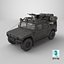 Apocalypse SUV 3D Model  Armored Off-Road Vehicle 3D model