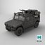 Apocalypse SUV 3D Model  Armored Off-Road Vehicle 3D model