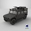 Apocalypse SUV 3D Model  Armored Off-Road Vehicle 3D model