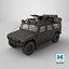 Apocalypse SUV 3D Model  Armored Off-Road Vehicle 3D model