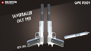 3D colt 1911 9 model