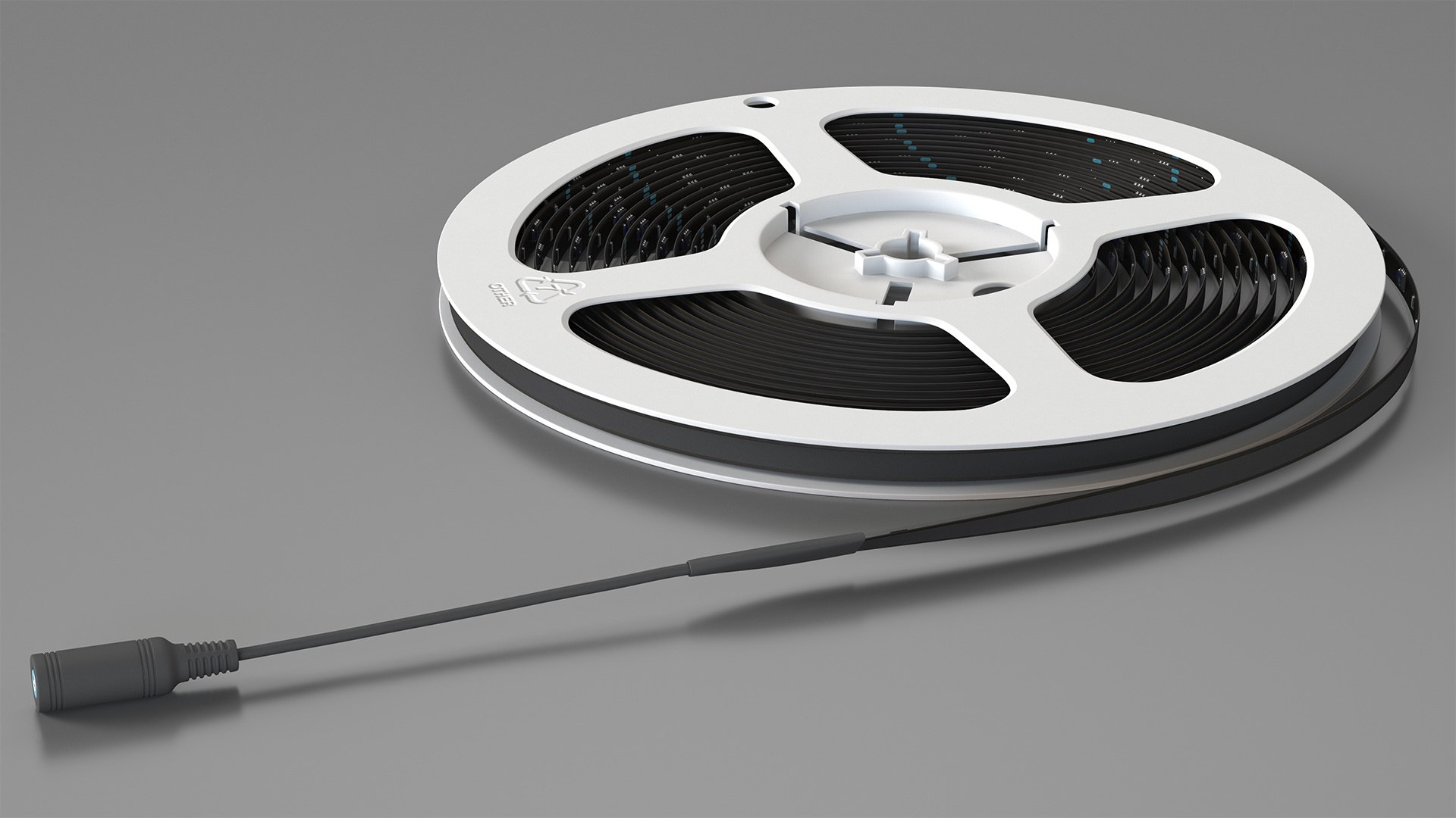 Tape Strip Lights Spool 3D model preview
