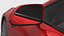 Tesla Model Q Premium Electric Car with Glass Roof Red