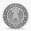 3d model euro coin