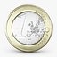 3d model euro coin