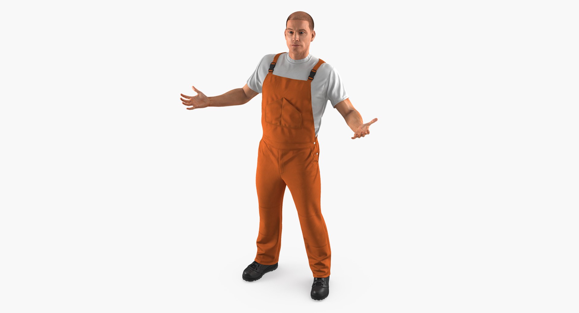 Rigged Construction Engineer and Worker Collection for Maya 3D model preview