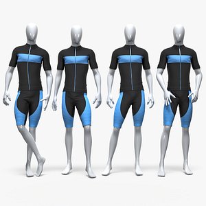 Male sport cycling suit