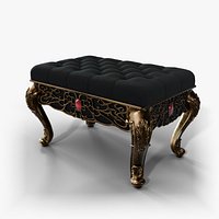 Leonard Piano Bench - Tufted Baroque Bench