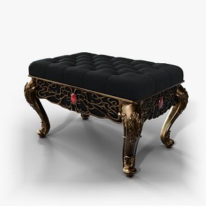 Leonard Piano Bench - Tufted Baroque Bench