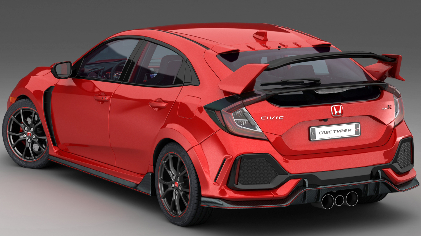 3D honda civic type r - TurboSquid 1294004