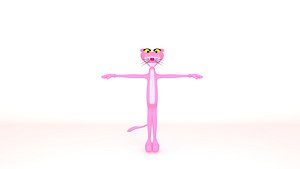 free pink panther 3d model
