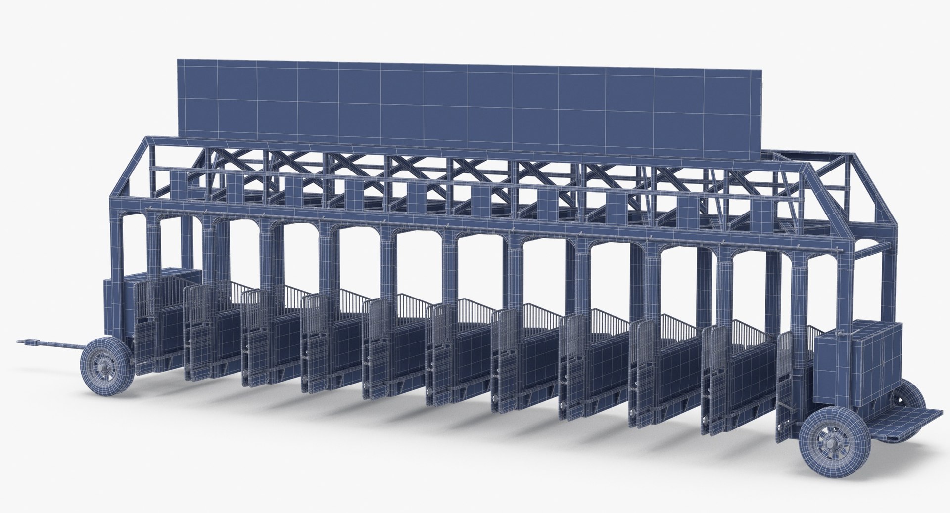 Horse Racing Starting Gates 3D Model - TurboSquid 1645182