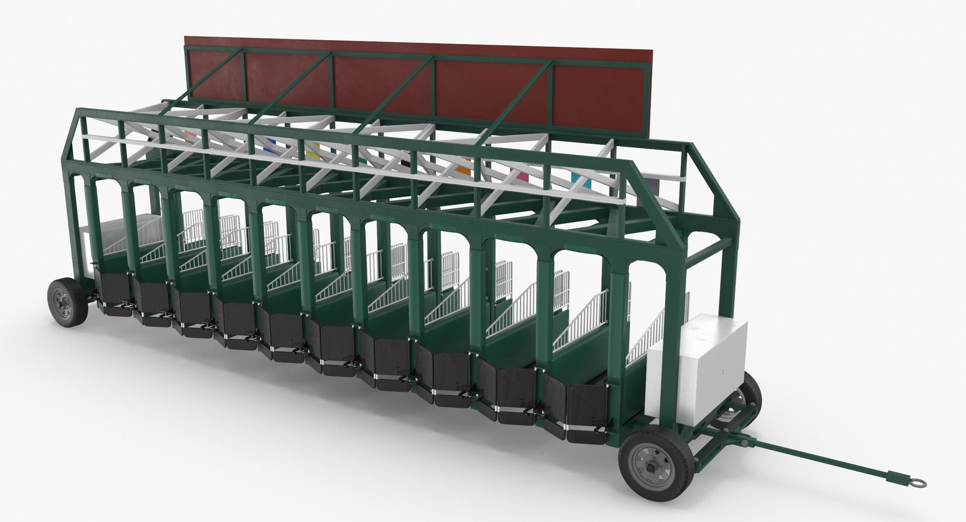 Horse Racing Starting Gates 3D Model - TurboSquid 1645182