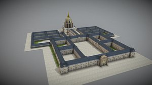 Les Invalides 3D model