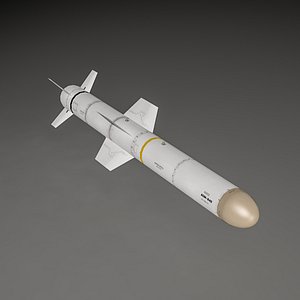 AGM-84D HARPOON Anti-Ship Missile LOW-POLY
