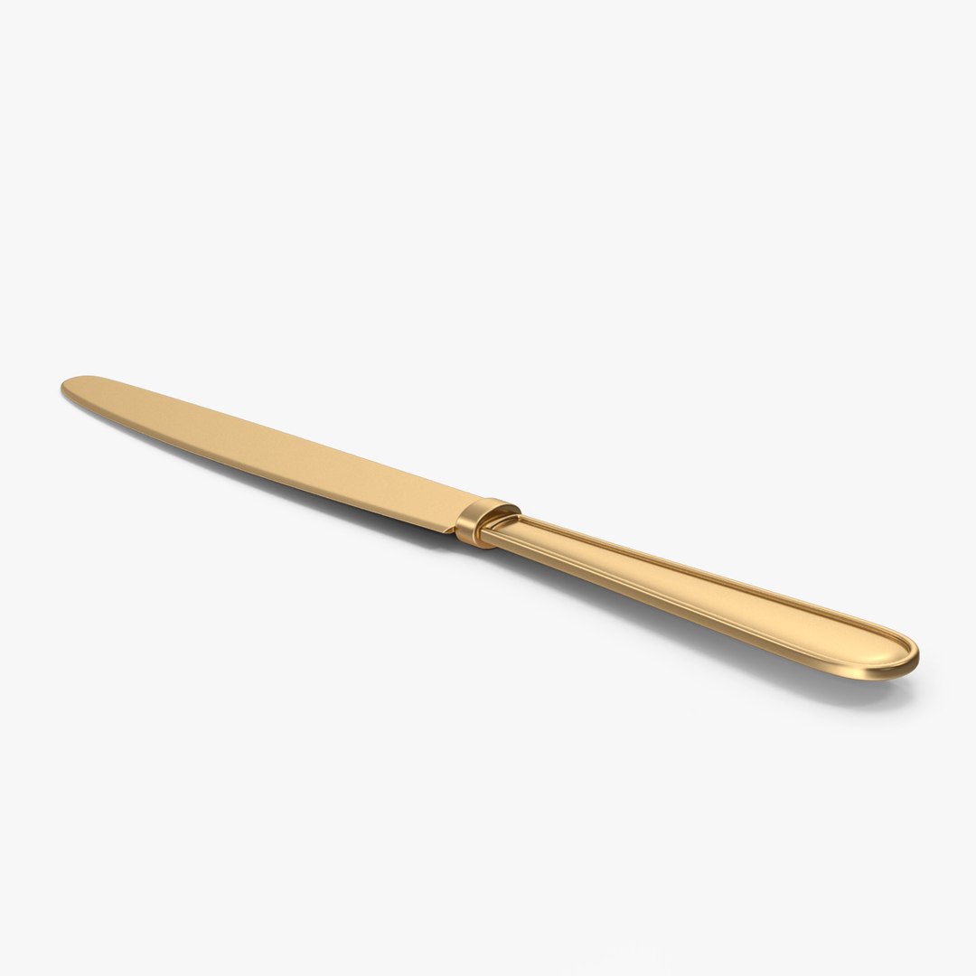 Gold Butter Knife 3D 모델 TurboSquid 1888844