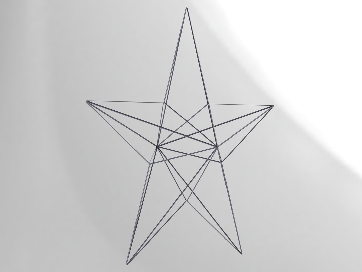 3D Wireframe Shape Geometric Star Model - TurboSquid 2162460