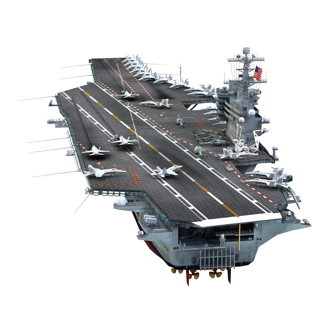 3d Uss George H W Bush Model