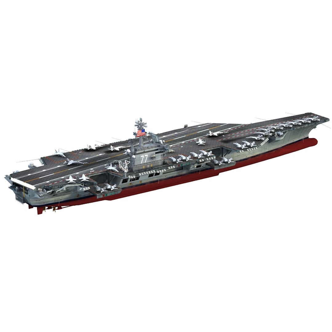 3d Uss George H W Bush Model