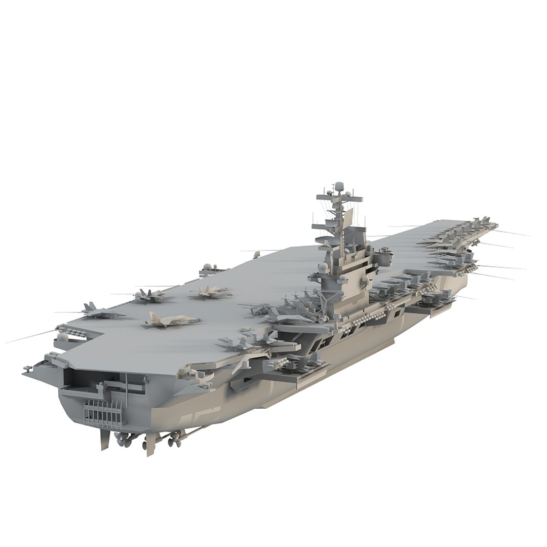 3d Uss George H W Bush Model