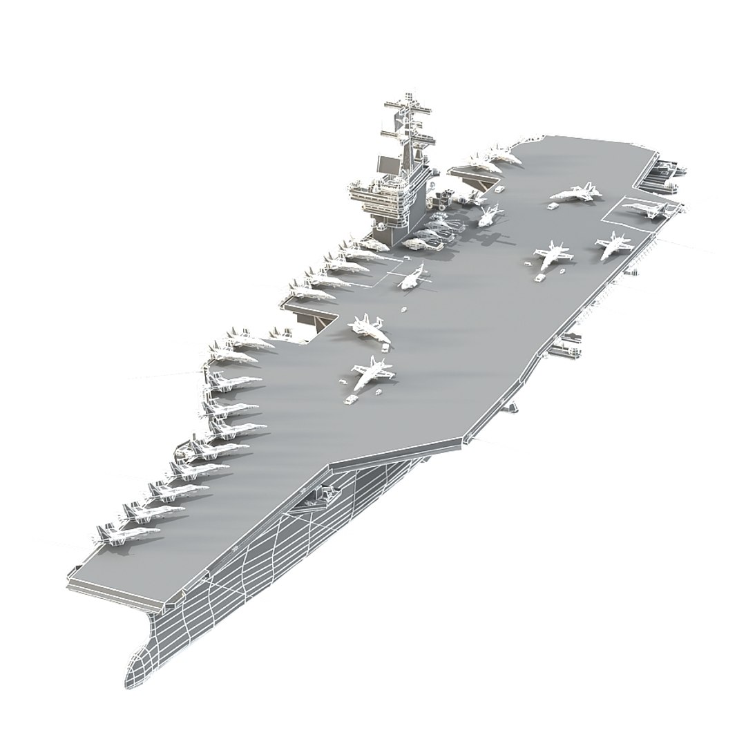 3d Uss George H W Bush Model