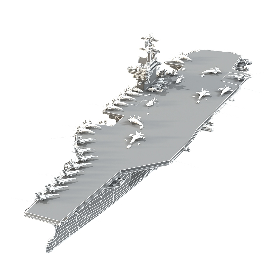 3d uss george h w bush model